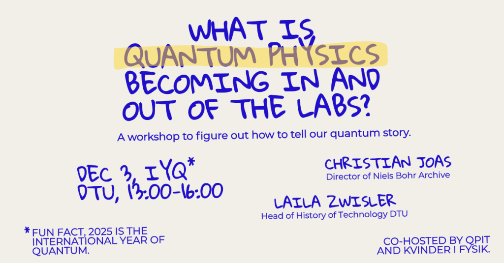 Workshop: What is Quantum Physics becoming In and Out of the&nbsp;labs?