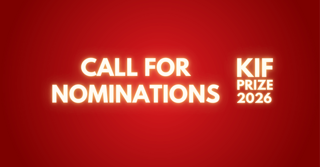 The KIF Prize 2026 – call for&nbsp;nominations